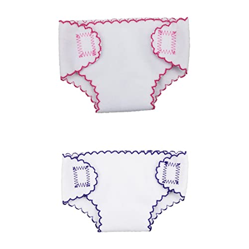 Ropa Interior De Muñeca Mini Resumen Accesorios De Muñecas para Una Niña De 18 Pulgadas Muñecas 2pcs, Ropa Interior De Muñecas, Pañal De Muñecas, Bragas De Muñecas, Muñecas Mini Resúmenes, Muñecas Cover