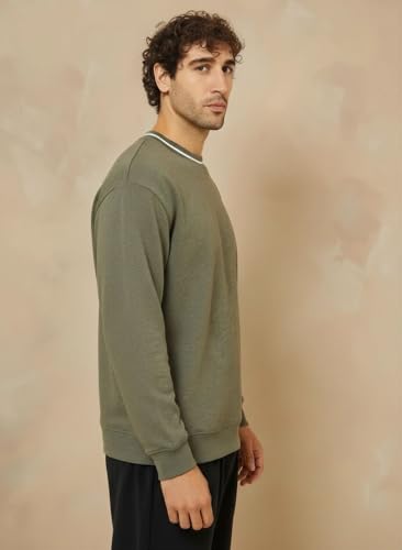 Image of FYLTR Men's Solid Sweatshirt | Regular Fit | Casual Winter Sweatshirt for Men