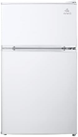 evvoli Top Mount Refrigerator, 100 Liters, Adjustable Leg, Interior light, Defrost type, EVRFM-100W