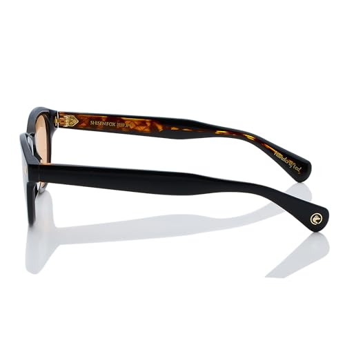Image of Shisen Fox KITSUNE 2.0 Unisex Sunglasses with Oval Design | Non-Polarized Lenses | Trendy Sun Glasses for Men & Women | Fashion Sunglasses | Acetate Material