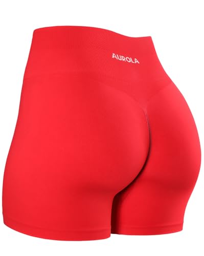 Image of AUROLA Dream Collection Women Workout Shorts High Waist Gym Shorts, Scrunch Butt Seamless Athletic Shorts