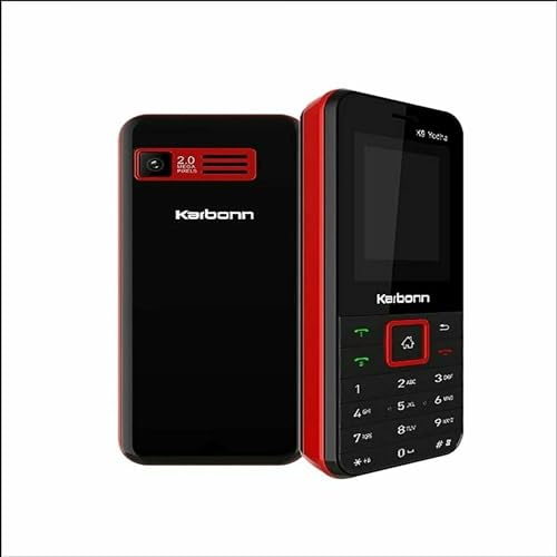 Image of Karbonn K9 Yodha Dual GSM Sim Keypad Mobile - 2500mAh Battery, 32MB Boombox Speaker, Wireless FM, Camera, Photo & Video Recorder, Torch - Red Warrior