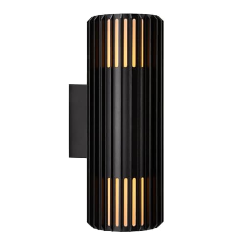 Preisvergleich Produktbild Nordlux up down Wandleuchte Aludra Seaside schwarz Alu IP54 2xE27