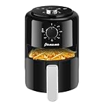 Panana Air Fryer Compact 2L Air Fryer 6 Preset Memus, Adjustable Temperature and Time, 800W, Non-stick Coating Plate, Space Saving Air Fryers For Quick Meals, Knob Control
