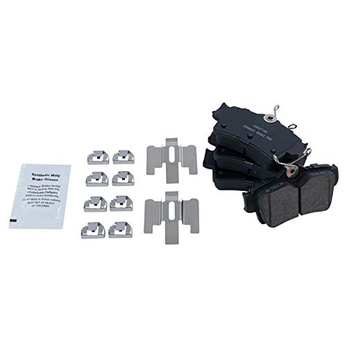 Image of TRQ Rear Brake Pad and Rotor Set Ceramic Vented Rotors Compatible with 1994-2004 Ford Mustang