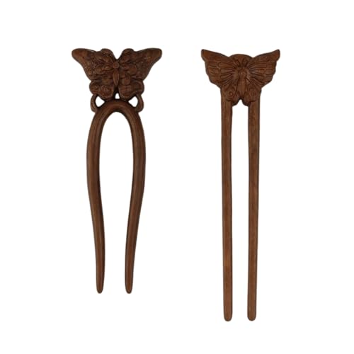 Épingles à cheveux chinoises vintage en bois pour coiffures bohèmes bohèmes