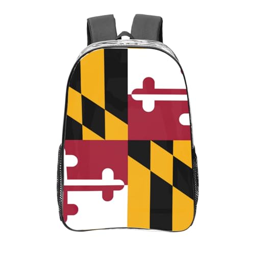 Sac à dos transparent Maryland imperméable avec poches pour sport et travail taille unique