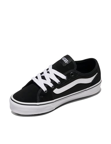 Vans Women's Filmore Decon Shoe | Low-Top Fashion Sneakers with Deconstructed Uppers, Black/White, 9