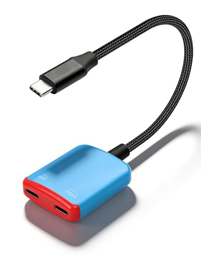 Adaptateur pour lunettes AR avec répartiteur USB-C femelle charge 100W pour Switch et ROG Ally