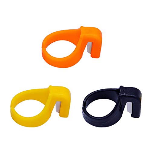 Hotaluyt 3pcs Anillo de sutura multifunción Rosca Continua de Anillos DIY del dedal de plástico Inicio Artesanía secante Herramienta de Color al Azar