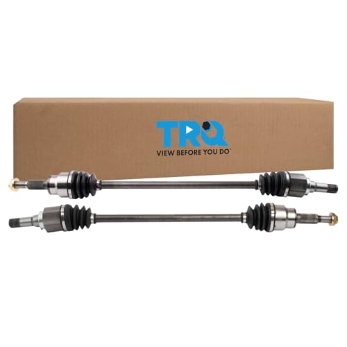 Image of TRQ Rear Driver and Passenger Side CV Axle Assembly Set 2 Piece Compatible with 2011-2019 Ford Explorer AWD 2014-2019 Police Interceptor Utility 2013 Police Interceptor Utility AWD