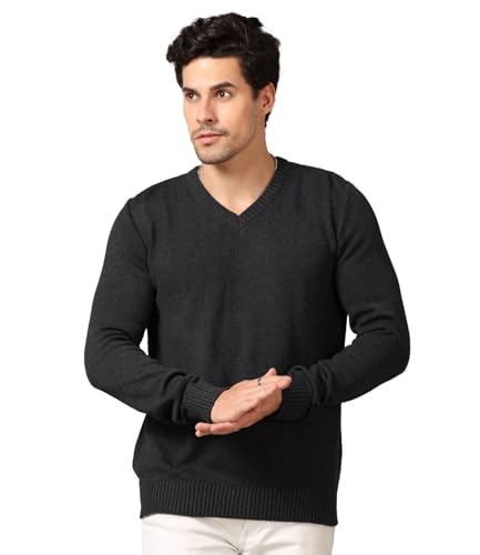 Image of AWG ALL WEATHER GEAR Men's V-Neck Full Sleeve Sweater | Sweater for Winter | Plain Casual Wear Sweater l Sweater for Men | Pullover for Men | Winter Wear Sweater for Men | Mens Sweater