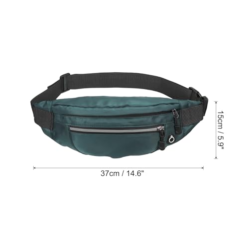 PATIKIL Fanny Pack, Adjustable Belt Bag for Men and Women Waterproof Crossbody Waist Bag for Traveling Hiking Running Green - Image 2