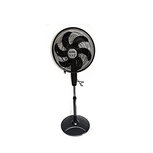 Solac VPS-16BR Ventilador de pedestal de 16 pulgadas (40.6 cm) rejilla plastica aerodinamica que provee hasta 30%)