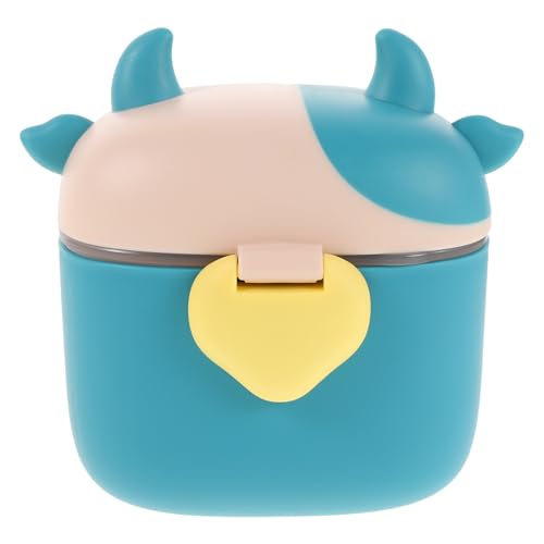 Gatuida Dispensador de leche en polvo - Estuche de viaje con cierre hermético y cuchara medidora - Diseño antivuelco con dibujos animados para actividades al aire libre