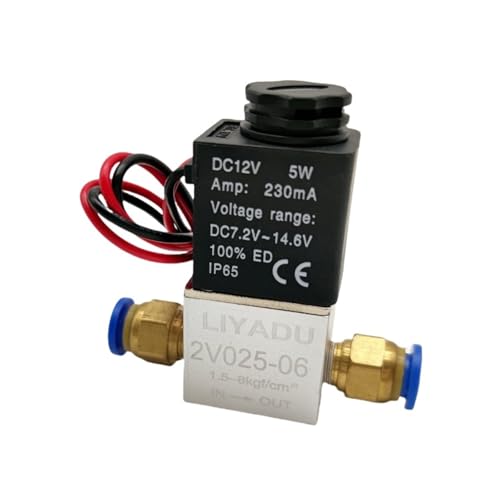 Électrovanne G1/8 2V025-06 Normalement Fermé à LED pour bloquer les fuites d'eau