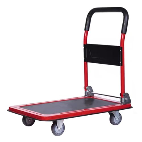 Carrito de plataforma plegable rojo 93x63x88 cm miniatura 1