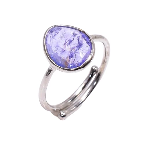Bague tanzanite bleue réglable pour sublimer vos soirées et mariages