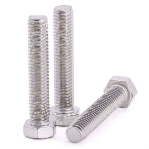 Image of 1 /4-20 x 3-1 /2 inch Hex Head Bolt Screw (3 /8 inch to 6 inch Available), 304 Stainless Steel 18 /8, Hexagon Head Bolt Screw, Fully Threaded, Coarse Thread, 10 pcs
