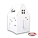 Easy Playhouse - Kids Art and Craft for Indoor and Outdoor Fun, Color, Draw, Doodle on this Blank Canvas – Decorate and Personalize a Cardboard Fort, 34" X 27" X 48" - Made in USA, Age 3+