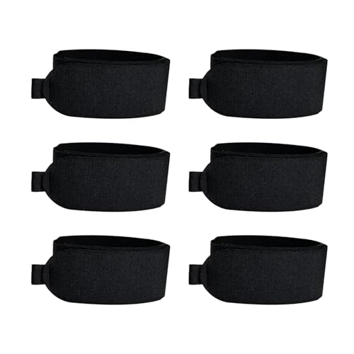Correas de transporte para esquís, 6 unidades, portátil, protector y ajustable | Portaesquís con acolchado para el transporte, para protección de viaje al aire libre esquiadores hombres mujeres
