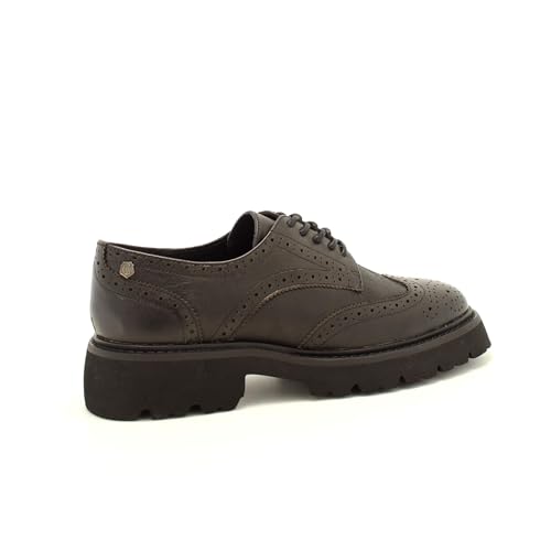 Carmela Para Mujer. 16195301-NEGRO Mocasines De Piel 161953 Negro (37), Plano, Ninguno, Casual - 8