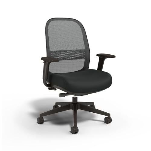 Workplace 2.0 Ergonomic Task Chair, Mesh, Ergonomic, Lumbar Support, Adjustable Height, Black
