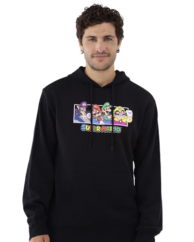 Super Mario Sweatshirt Men's Brothers and Friends Logo Design Adult Hoodie2