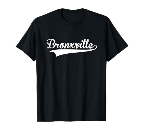BRONXVILLE Baseball Vintage Retro Fuentes Camiseta