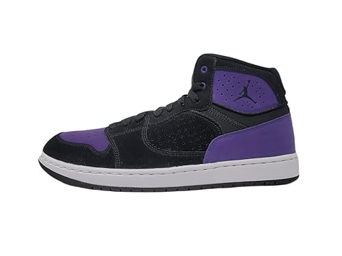 Nike Men's Jordan Basketball Shoes, Black/Black-Court Purple, 14 M US