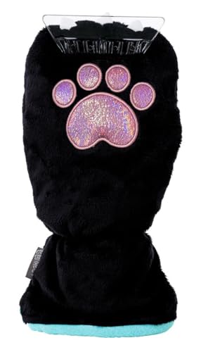 Moses. Ed The Cat Eiskratzer extra Langer Scheibenkratzer mit Handschuh im süßen Pfoten-Design herausnehmbarer Fensterkratzer für den Winter lustige Geschenkidee für Katzenfans