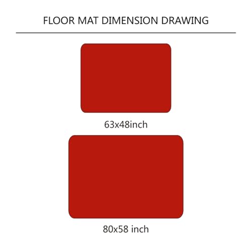 Tapete decorativo rectangular multiusos 80 x 58 pulgadas miniatura 2