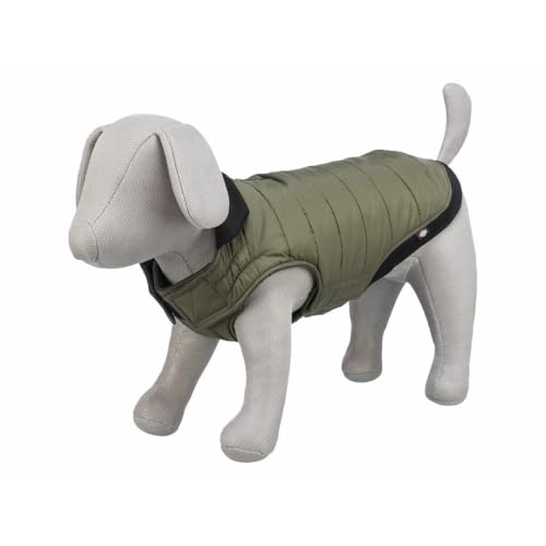 Arlay Mantel, Hundebekleidung für kleine Hunde, Größe S: 36 cm, Dunkelgrün
