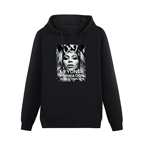 HAILUN Heavyweight Hooded Beyonce Formation Tour 2016 Poster Men's Long Sleeve Sweatshirts Black M