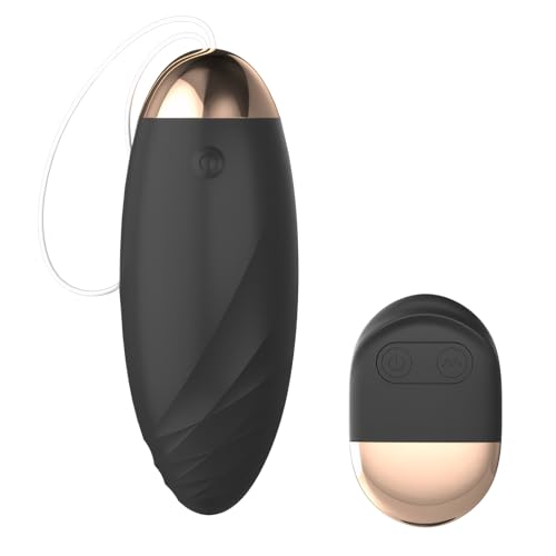 Qoosea Liebeskugeln Bullet Vibratoren für Frauen Sex Toys Vibrationseier, Wasserdicht G-Punkt Vibrator mit 10 Einstellbaren Vibrationsmodi Adult Sex Vibro Ei, Erotik Sexspielzeug für Paare, Schwarz