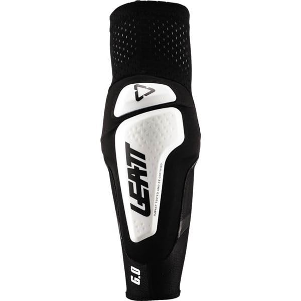 Leatt 3DF 6.0 Elbow Guards | Motorcycle Protection | Black/White