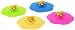 Rimobul 4 Pcs Leakproof Silicone Cup Lid Cover, Random Color (Bear)