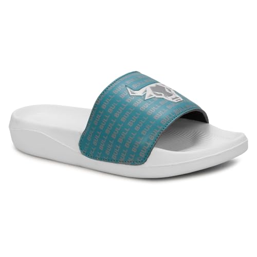 Image of PERY-PAO Sliders for Men | Lightweight Comfortable Boys Slippers | Flip-Flops White | Black | Sea Green | Red