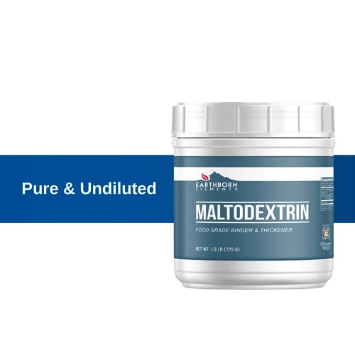 Image of Earthborn Elements Maltodextrin Powder, 1.6 lb, Water Soluble, Complex Carbohydrate for Workout Shakes
