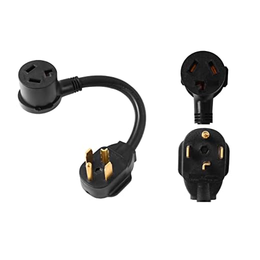 NEMA 14-30P to 10-30R Power Cord Adapter