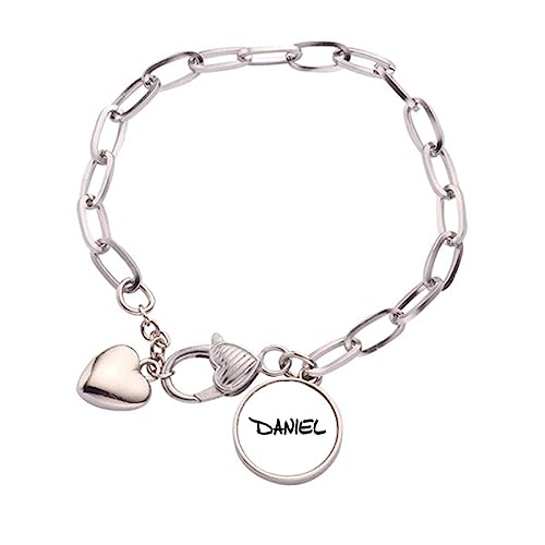 Bracelet à breloques cœur Daniel pour un cadeau personnalisé