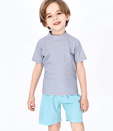 Boys' Rash Guard Toddler UPF 50+ Rashguard Short Sleeve Sun Protective Swim Shirt2