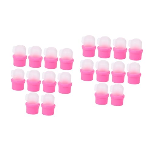 IWOWHERO 2sets Superior Quality Pp Material Nail Soaker Covers Reusable Nail Removing Covers for Manicure 10pcs*2