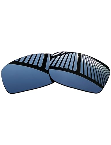 Image of 4 Pairs Replacement Lenses for Oakley Fives Squared /Fives Squared Asian Fit(AF）OO9214 Sunglasses - Solid Black+Titanium+Ice Blue+Fire Red