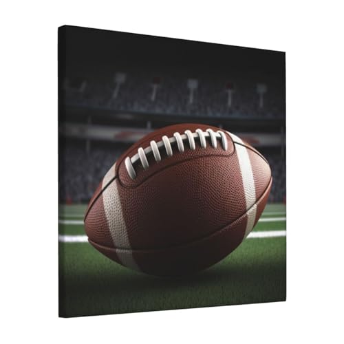 Poster de football américain sur toile 30x30 cm sans cadre pour salon