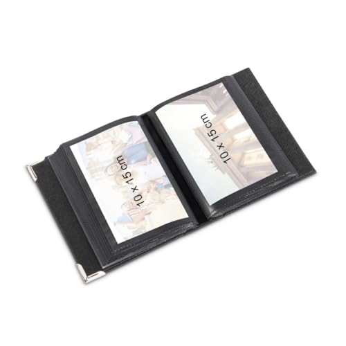 Hama Einsteckalbum New York City (Fotoalbum f&uuml;r 100 Fotos im Format 10x15, schwarze Innenseiten, transparente Einsteck-Taschen) schwarz