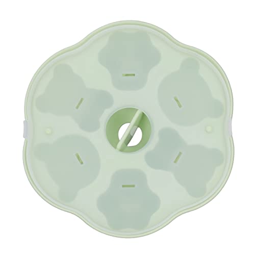 Mini Popsicles Maker Lindas Formas de Animales y Estampado de Alimentos sin Palos Maker de Chocolate Molde de Gelatina de Silicona para Hornear Chocolate Galleta Gummy Budín de Pastel de Goma (GREEN)