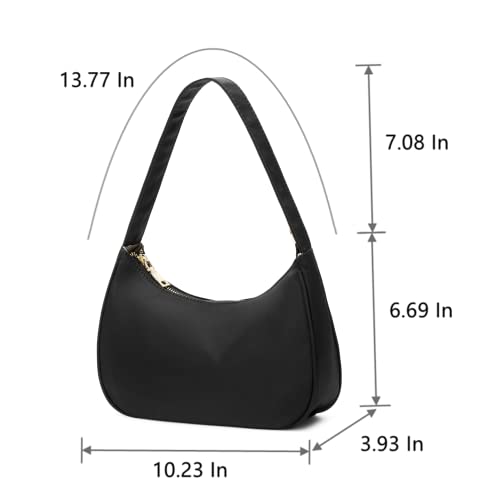 Image of CYHTWSDJ Shoulder Bags for Women, Cute Hobo Tote Handbag Mini Clutch Purse with Zipper Closure