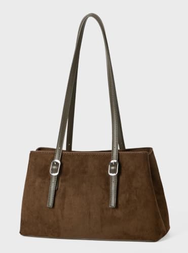 Slouchy Suede Hobo Bags Women Cute Crescent Crossbody Purses Underarm Shoulder Satchels Bag Top-Handle Travel Tote Handbag3