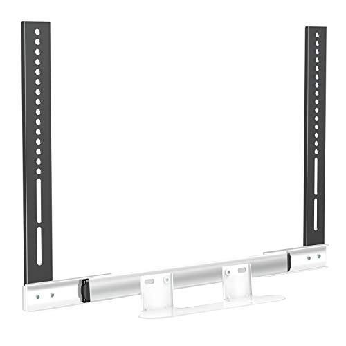 Mounting Dream Soundbar Mount with Easy Access Design for SONOS Beam, White SoundBar